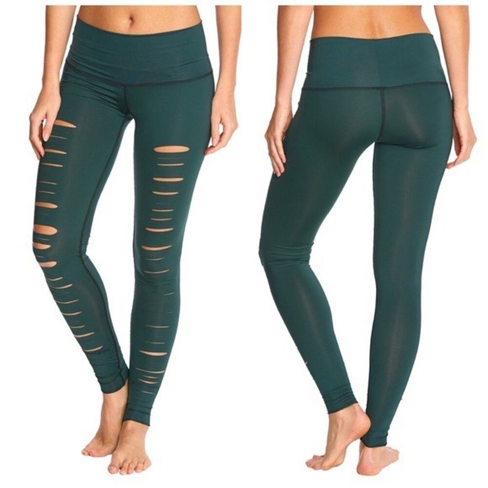 Teeki Leggings Hunter Green Laser XS Farmers Girl Pilates Yoga Anti Microbial